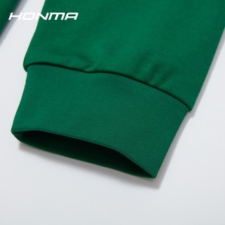 HONMA【活力系列】高尔夫服饰男士长袖T恤潮流休闲印花 墨绿 XL