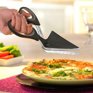 利快披萨剪刀铲烘培工具可拆卸多功能不锈钢pizza剪刀 Cutting披萨剪刀铲