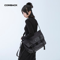 COMBACK 潮流大号休闲单肩包 大容量运动个性潮牌斜挎包ins邮差包