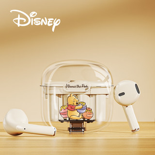 Disney 迪士尼 蓝牙耳机跑步运动无线双耳 蜜罐维尼