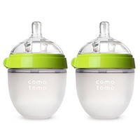 comotomo EN_ 150TP 硅胶奶瓶套装 2只装 150ml 绿色 0-3月