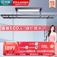 恋晴超薄智能电动晾衣架自动升降照明阳台室内智能晾晒晾衣机9805Z 9805Z紫灰色