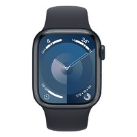 苹果 Apple/苹果 Apple Watch Series 9；午夜色铝金属表壳；午夜色运动型表带