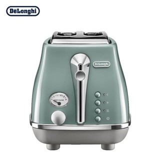 De'Longhi 德龙 Delonghi）面包机 复古系列吐司机 家用烤面包机 CTOC2003.GR 萨丁尼亚绿