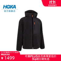 HOKA ONE ONE【李现同款】男女款羊羔绒外套Jacket保暖防风舒适时尚 深灰色 XL