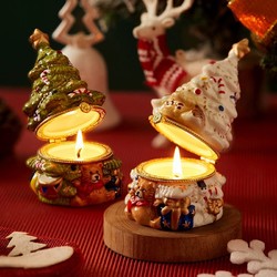 shiye 食吔 圣诞香薰蜡烛礼盒套装卧室内持久家用小众高级创意送闺蜜生日礼物