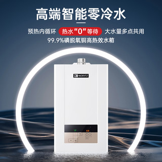 能率高端智能零冷水燃气热水器防冻家用强排可预约节能16升TD19Q