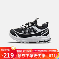  Kappa/卡帕 网面设计 儿童运动鞋  30码适合脚长190mm 黑色