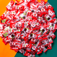 candyrod 圣诞节糖果卡通无糖薄荷味糖儿童招待批发圣诞礼物小零食酒店商用