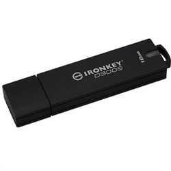 Kingston 金士顿 IronKey D300S 非托管加密USB闪存盘 FIPS 140-2 3级认证 黑色 128G