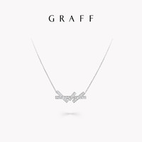 GRAFF 格拉夫 Threads系列 RGP779 几何18K白金钻石项链  0.7克拉 46cm