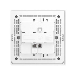 ABB 开关插座面板 一开单控单开单控开关 盈致系列 白色 CA101