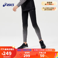 asics/亚瑟士童装冬男女儿童保暖运动百搭针织打底裤 001黑色 130cm