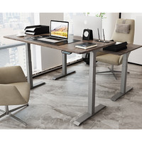 PLUS会员：Loctek 乐歌 E5N 电动升降桌 白桌腿+灰木纹桌板 1.2m