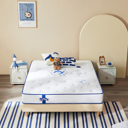 sleemon喜临门呼噜噜乳胶弹簧床垫学生青少年护脊专用抗菌a类面料环保