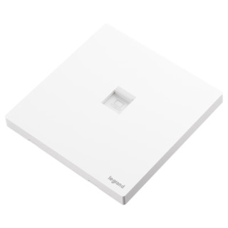 罗格朗F9仕典PLUS系列 陶瓷白插座面板 电脑插座超五类