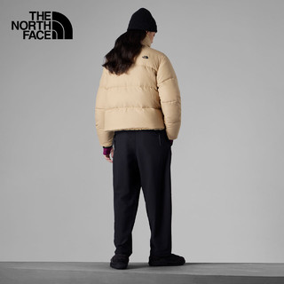 北面（The North Face）户外运动休闲女士羽绒服时尚保暖防风御寒|83QG LK5/卡其色 XXL