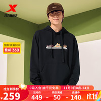 XTEP特步【门店同款】特步迪士尼授权连帽卫衣23套头上衣977327930685 正黑色 S