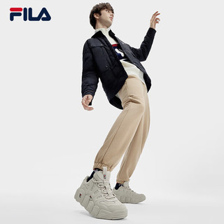 FILA 斐乐【加绒】男鞋复古运动鞋2023冬可颂鞋休闲鞋老爹鞋