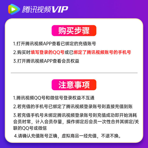 Tencent Video 腾讯视频 VIP会员年卡+美团券包