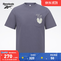 Reebok锐步季男女同款时尚运动休闲短袖T恤23RMS405U 23RMS405UGP0 A/XL