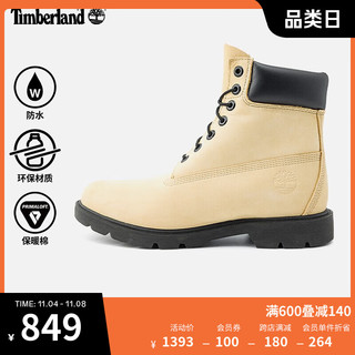 Timberland 男鞋户外休闲防水皮革A2NRS A2NRSW/浅黄色