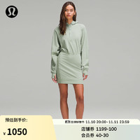 lululemon 露露乐蒙丨Plush 女士毛圈布连帽卫衣裙 LW1ERGS 薄荷绿8