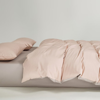 AIDLI 100支纯棉四件套新疆棉纯棉被套床单枕套 高支高密床上用品 爱丽丝粉 200*230cm床单四件套