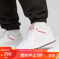 PUMA 彪马 男女同款 基础低帮鞋 392487-01白色-红色-金色 42UK8