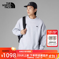 北面（The North Face） UE先锋系列重磅毛圈小标圆领卫衣男舒适秋冬|83PU DYX/灰色 XL/180