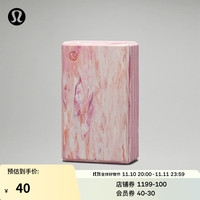 露露乐蒙lululemon 丨Lift and Lengthen 瑜伽砖 LU9AC4S 粉红色粉彩/天鹅绒粉/白色 O/S
