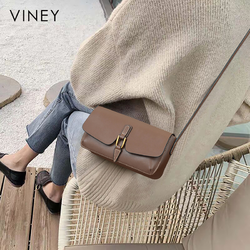 Vinistyle 薇妮 Viney真皮包包女2023新款时尚百搭信封包高级感ins斜挎包小方包