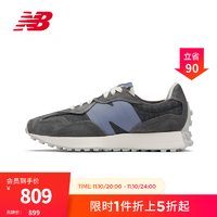 NEW BALANCE NB23男鞋女鞋327系列百搭复古轻便运动休闲鞋 深灰色 U327WPC 36(脚长22cm)