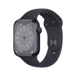 Apple 苹果 Watch Series 8 智能手表GPS+蜂窝款41毫米铝金属运动款 午夜色 美版 原封未激活原装配件苹果认证翻新