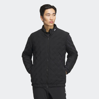 adidas 阿迪达斯 男装冬670蓬高尔夫运动保暖鹅绒羽绒服HZ6119 黑色 A/XL