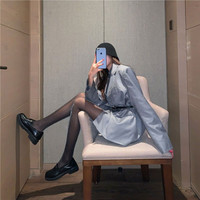 银葱丝袜女薄款ins油亮丝连裤打底袜春季性感纯色珠光jk黑丝