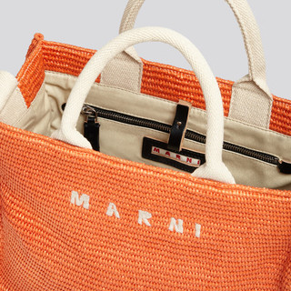 MARNI 2023女士织刺绣LOGO手拿托特包 00R17 UNI