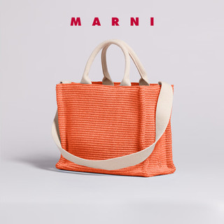 MARNI 2023女士织刺绣LOGO手拿托特包 00R17 UNI