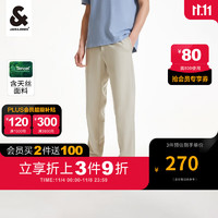 杰克·琼斯（JACK&JONES）秋季男士时尚商务休闲舒适休闲裤子男 晨雾灰C63 175/80A/MR