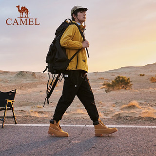 骆驼（CAMEL）男鞋 耐穿大头户外强劲止滑款正装工装靴 金黄色 39