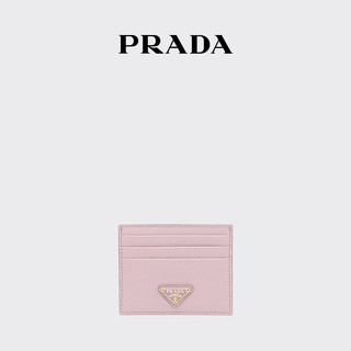 Prada/普拉达女士Saffiano 皮革卡片夹卡包