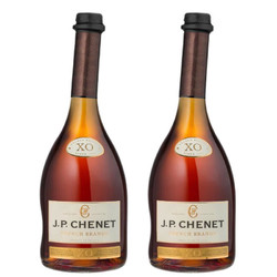J.P.CHENET 香奈 白兰地XO 洋酒40度法国原装进口洋酒歪脖子酒 700mL 2瓶