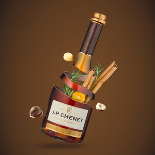 J.P.CHENET 香奈 白兰地XO 洋酒40度法国原装进口洋酒歪脖子酒 700mL 2瓶