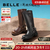 BeLLE 百丽 五折清仓！废土风金属扣机车长筒靴B1527DG3