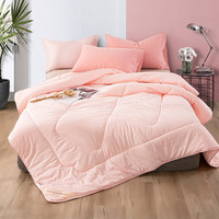  罗莱生活 LUOLAI 家纺 福运绵绵元气春秋被 粉色 150*215cm