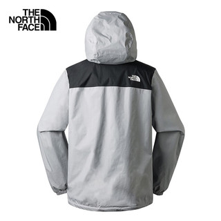 北面（The North Face）三合一冲锋衣男秋冬户外防风保暖防水耐磨夹克外套 GVV/灰色 XL/180