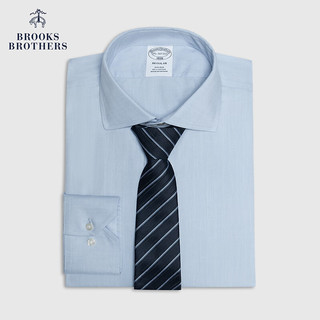 布克兄弟（BrooksBrothers）男士23纯棉英式方领人字纹正装衬衫 4007-蓝色 15/2/H