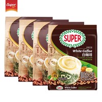 SUPER 超级 马来西亚进口super超级炭烧白咖啡原味三合一速溶咖啡粉600g*2袋