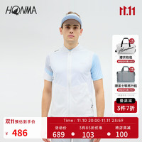 HONMA运动高尔夫服饰男子马甲时尚修身拉链立领运动马夹 漂白 M