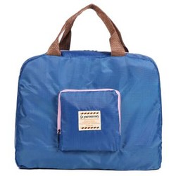 BANLVXING 伴侣行 折叠收纳包大容量旅行包出差飞机手提购物袋整理行李袋子藏蓝